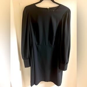JCREW Black Dress (mid thigh length long sleeved size 10 dress)